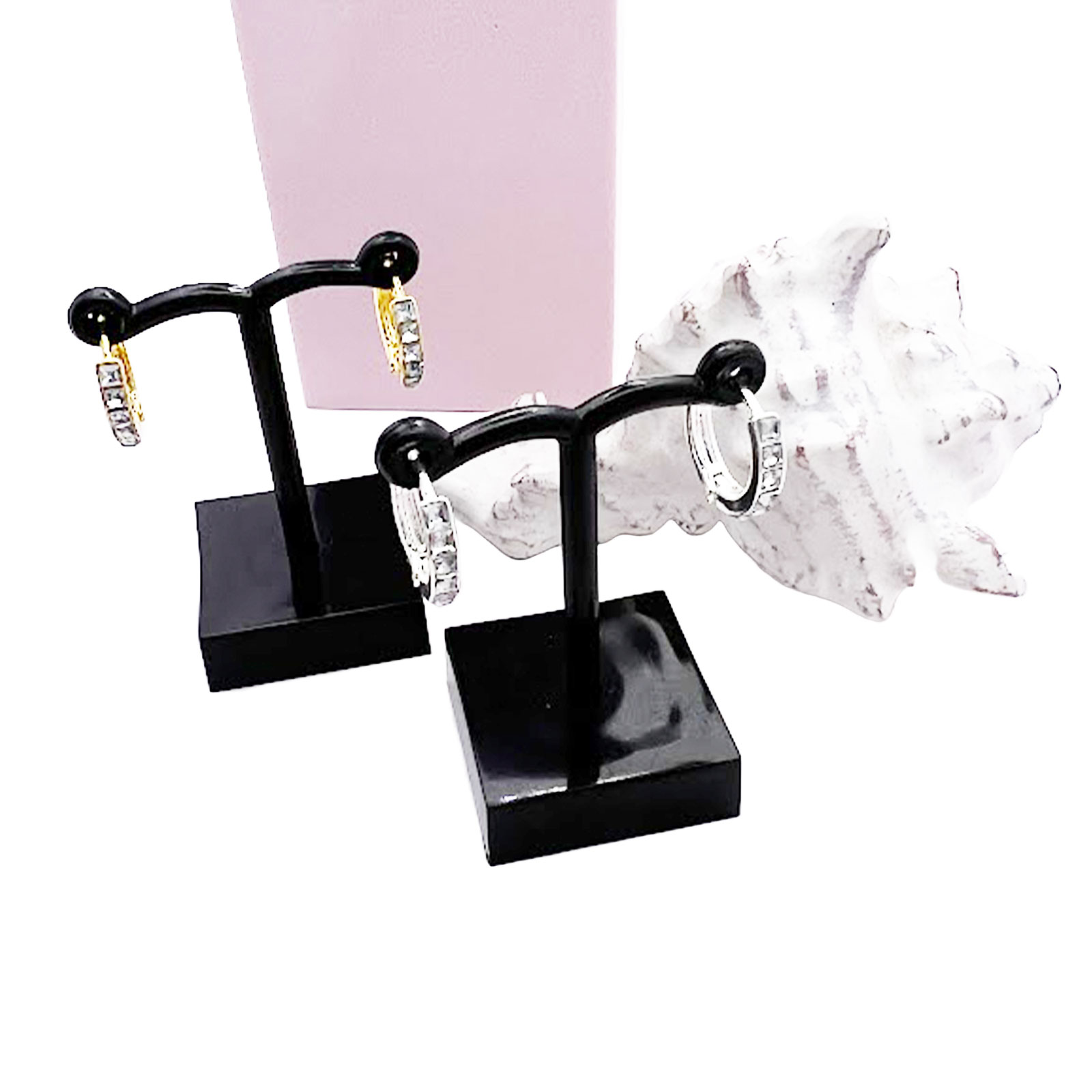 CZ Huggie Earrings