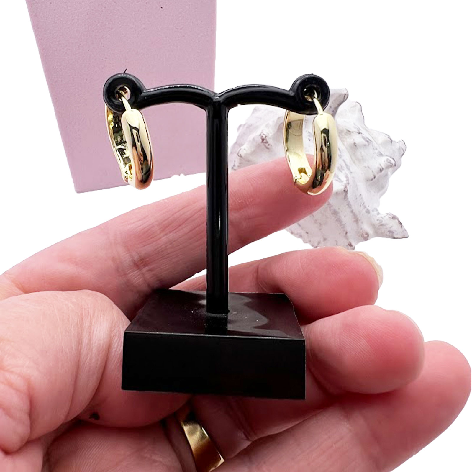 Gold Huggie Earrings