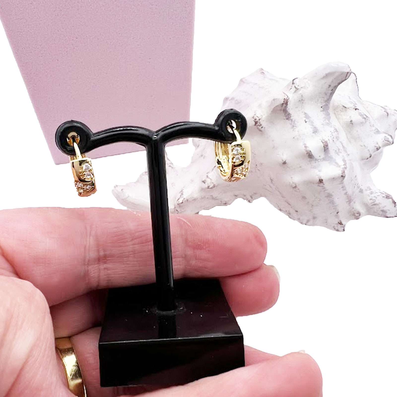 Gold Huggie Earrings