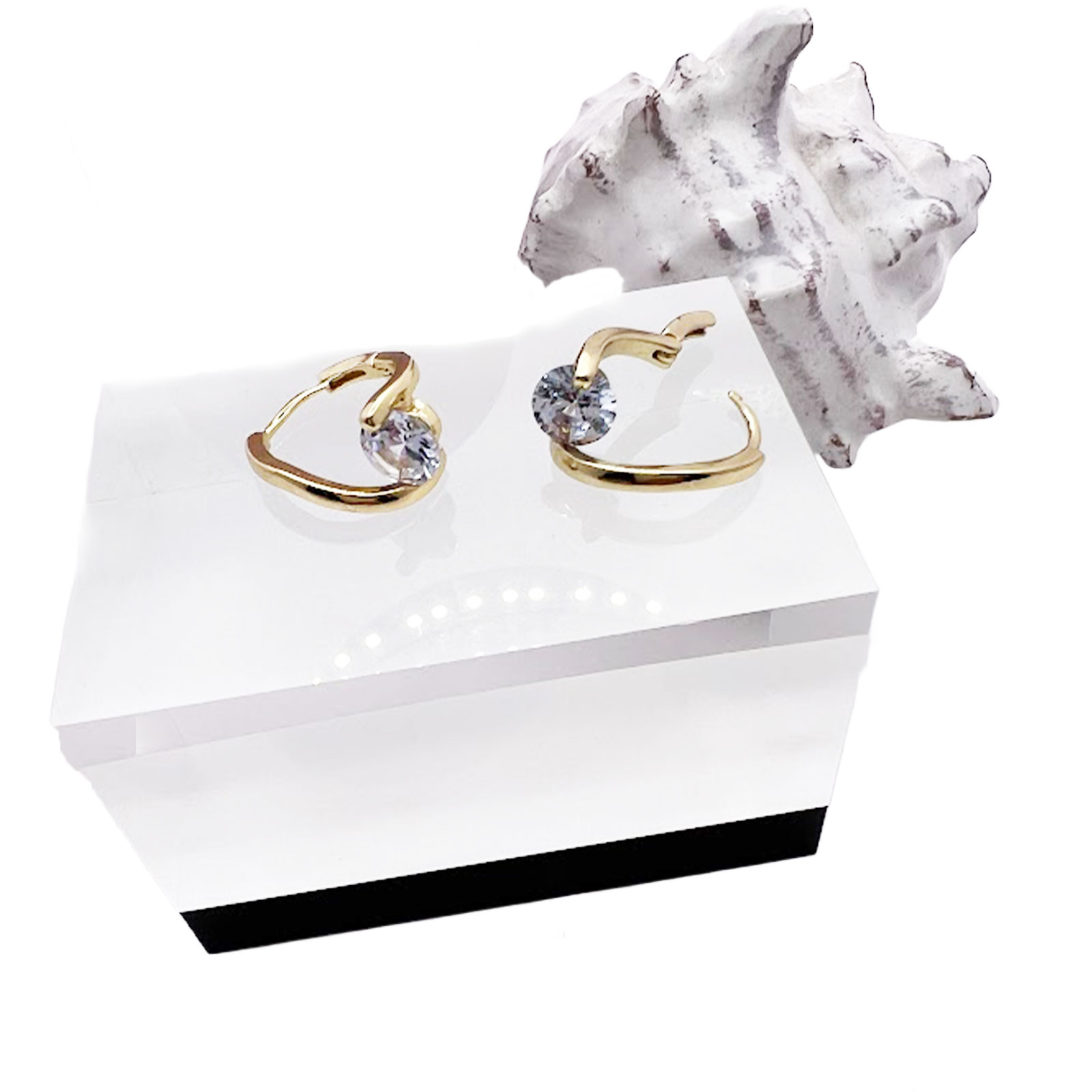 Spiral Huggie Earrings