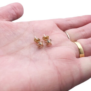 9ct Gold Turtle Stud Earrings