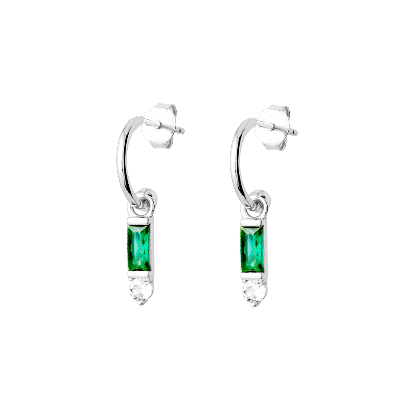 Emerald CZ Earrings