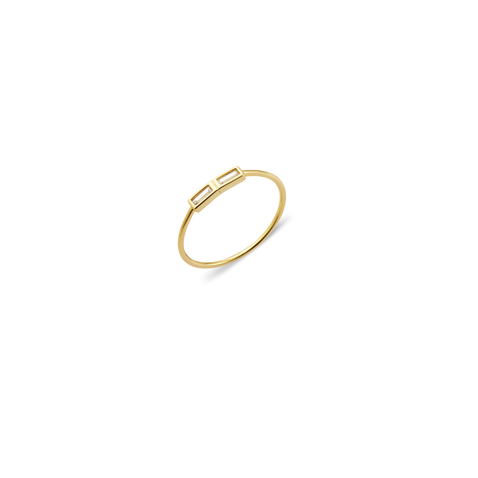 Gold Vermeil Baguette Ring