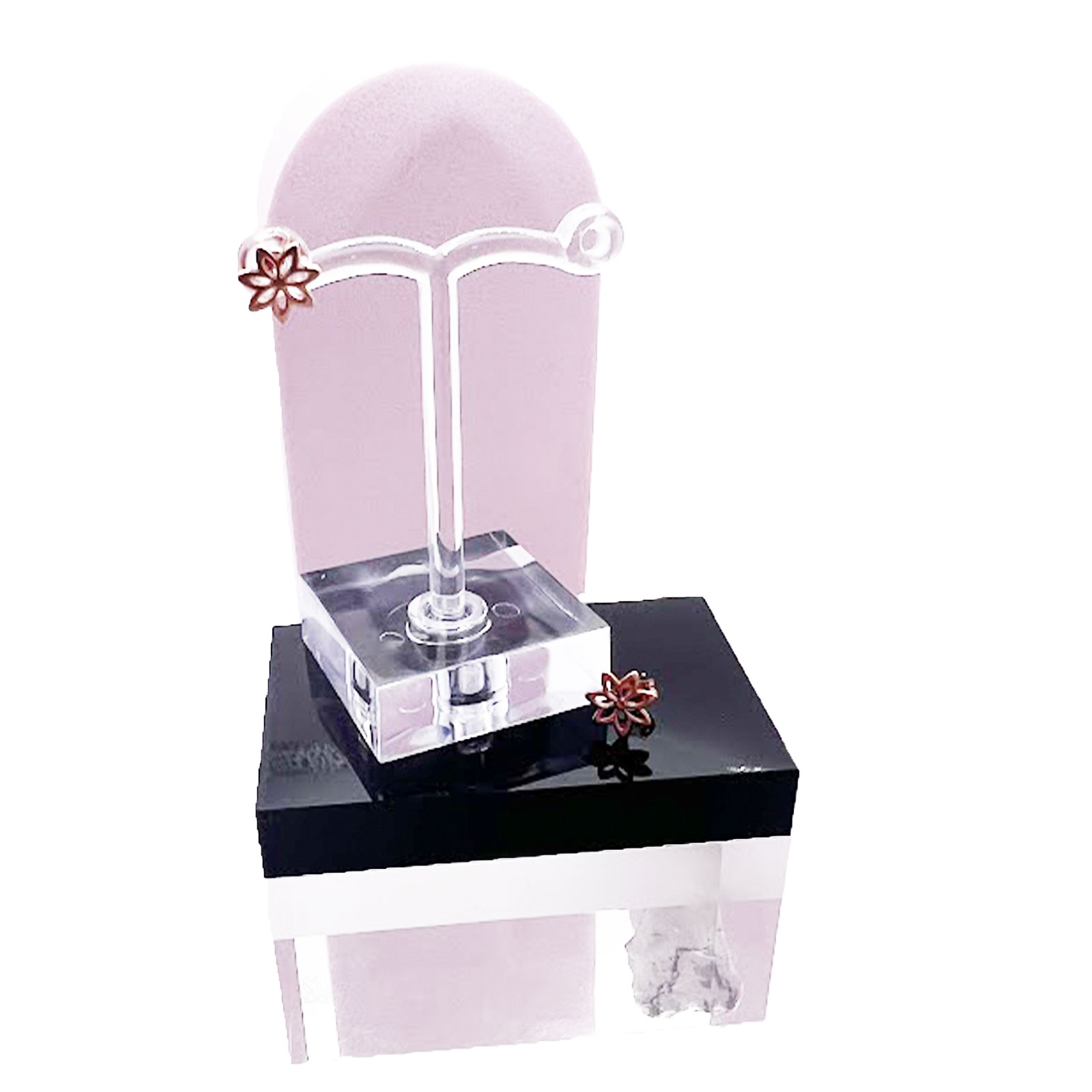 Rose Gold Flower Earrings