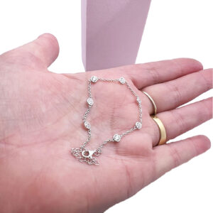 Sterling Silver CZ Bracelet