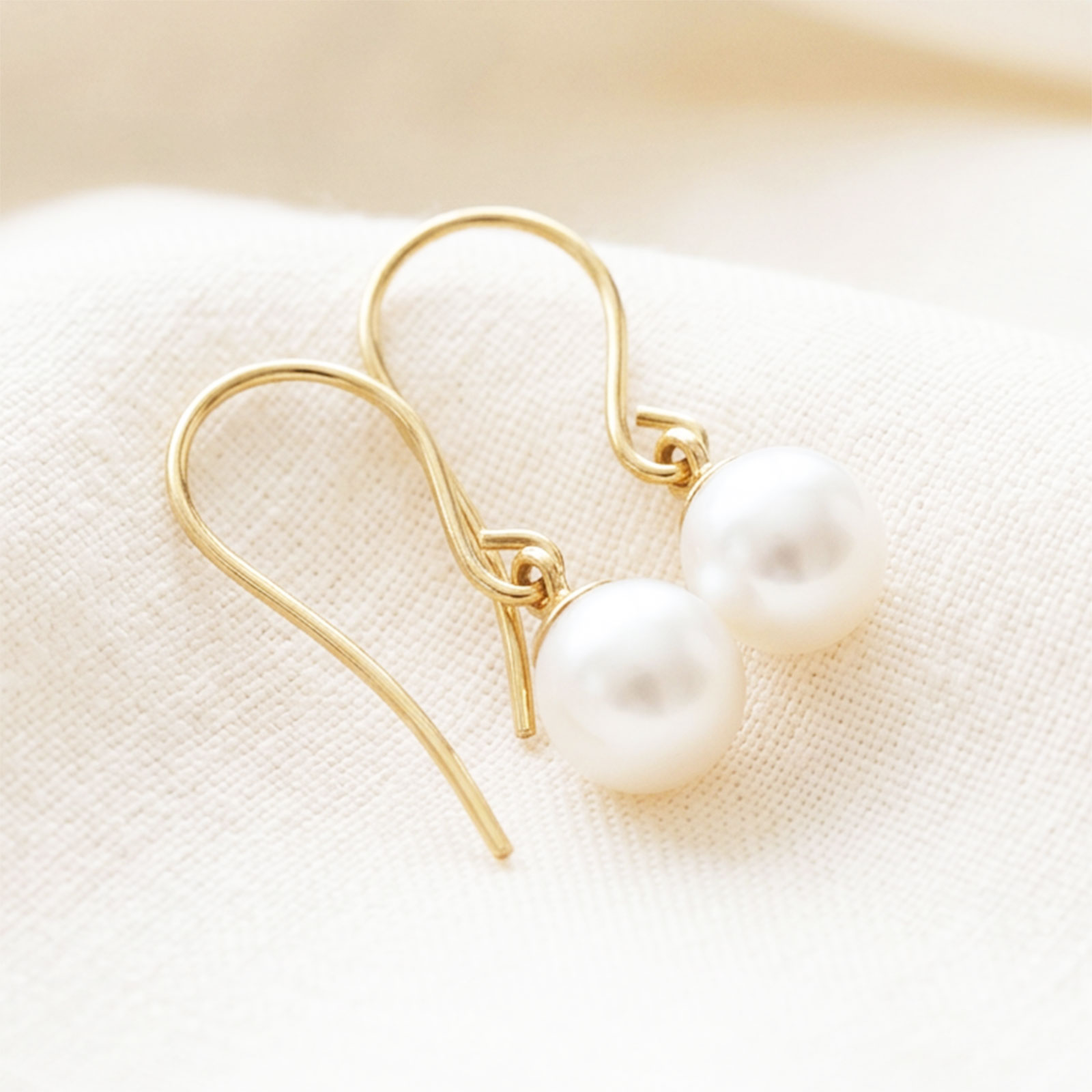 9CT Gold Pearl Earwires