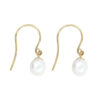 9CT Gold Pearl Earwires 2 9CT Gold Pearl Earwires