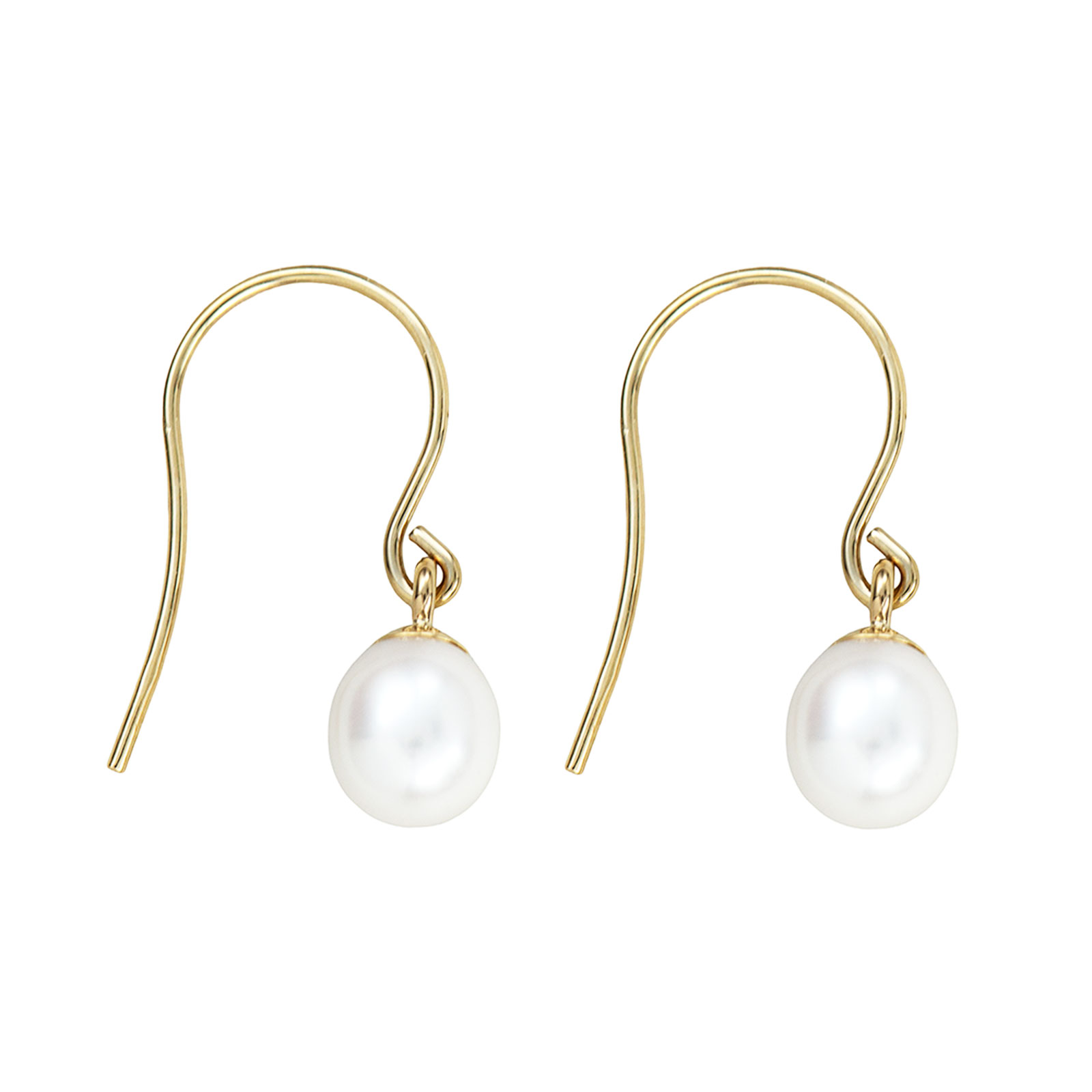 9CT Gold Pearl Earwires