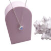 Bluebird Puff Heart Necklace 2 Bluebird Puff Heart Necklace