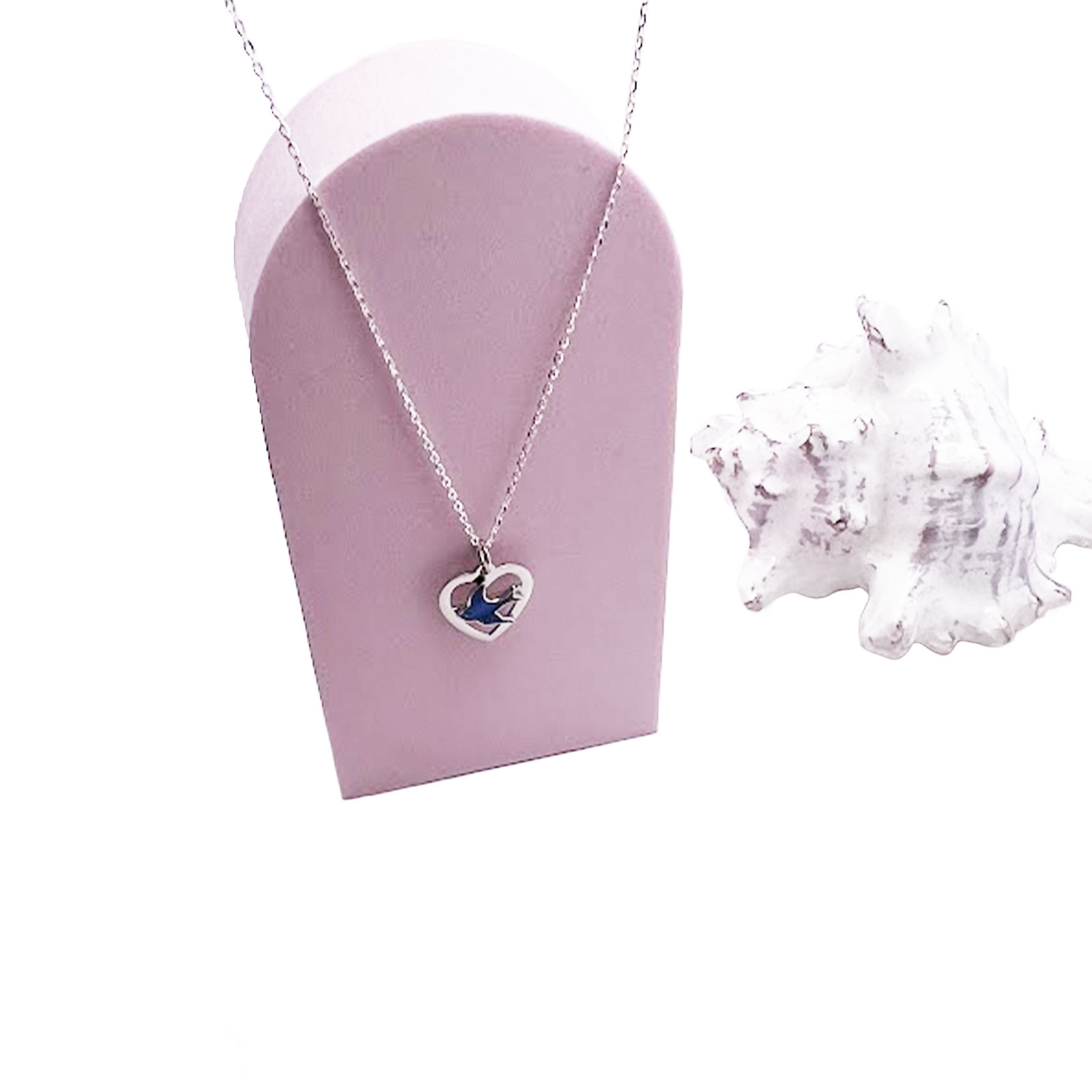 Bluebird Heart Necklace