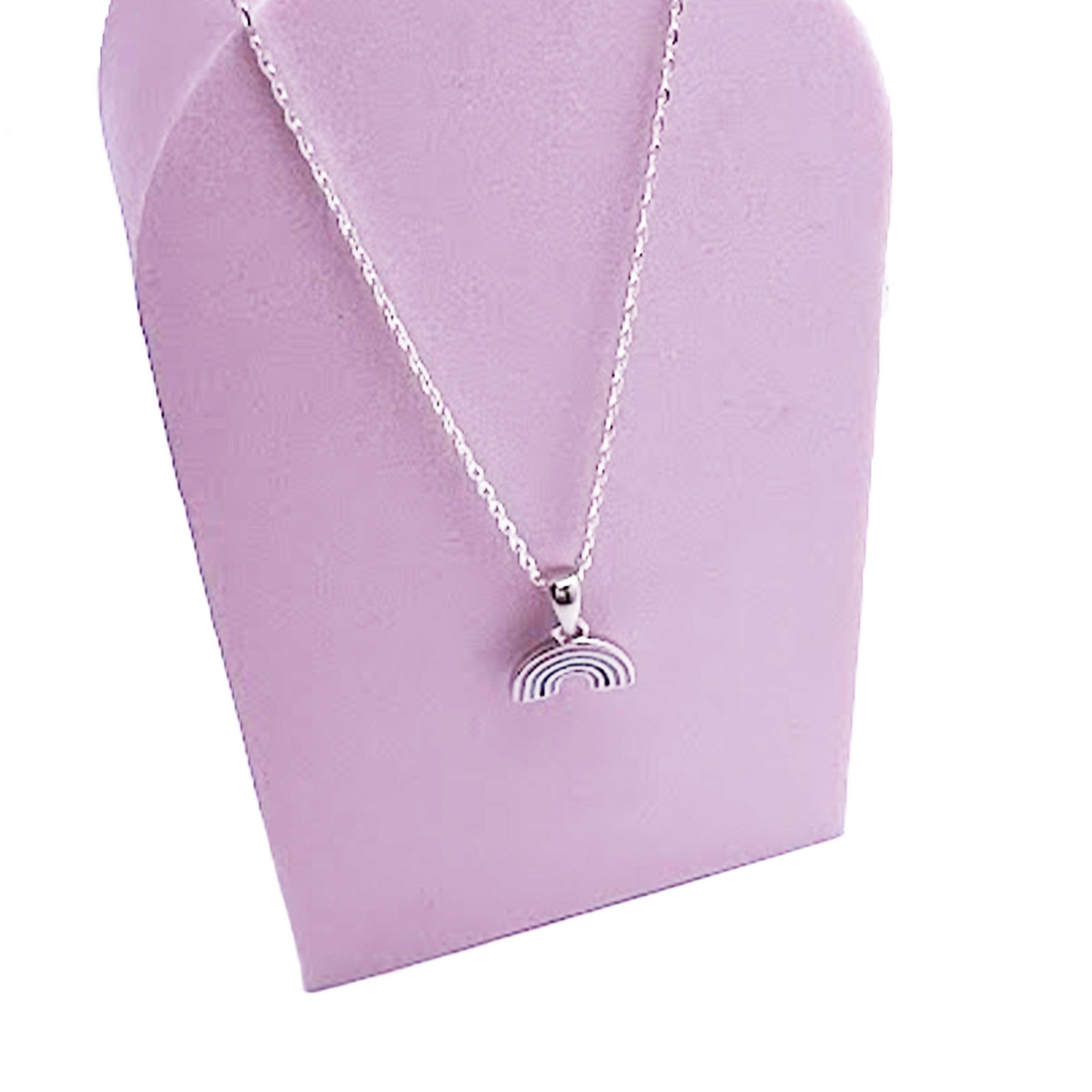 Sterling Silver Rainbow Necklace