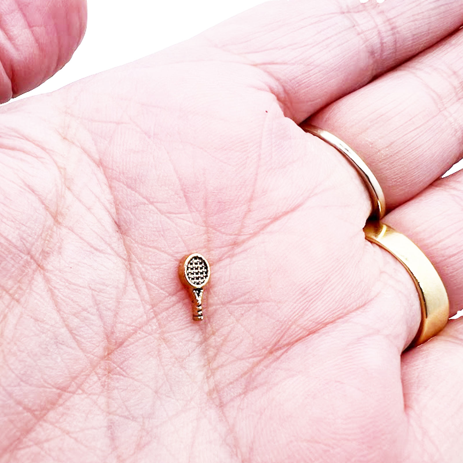 Tennis Racquet Floating Charm