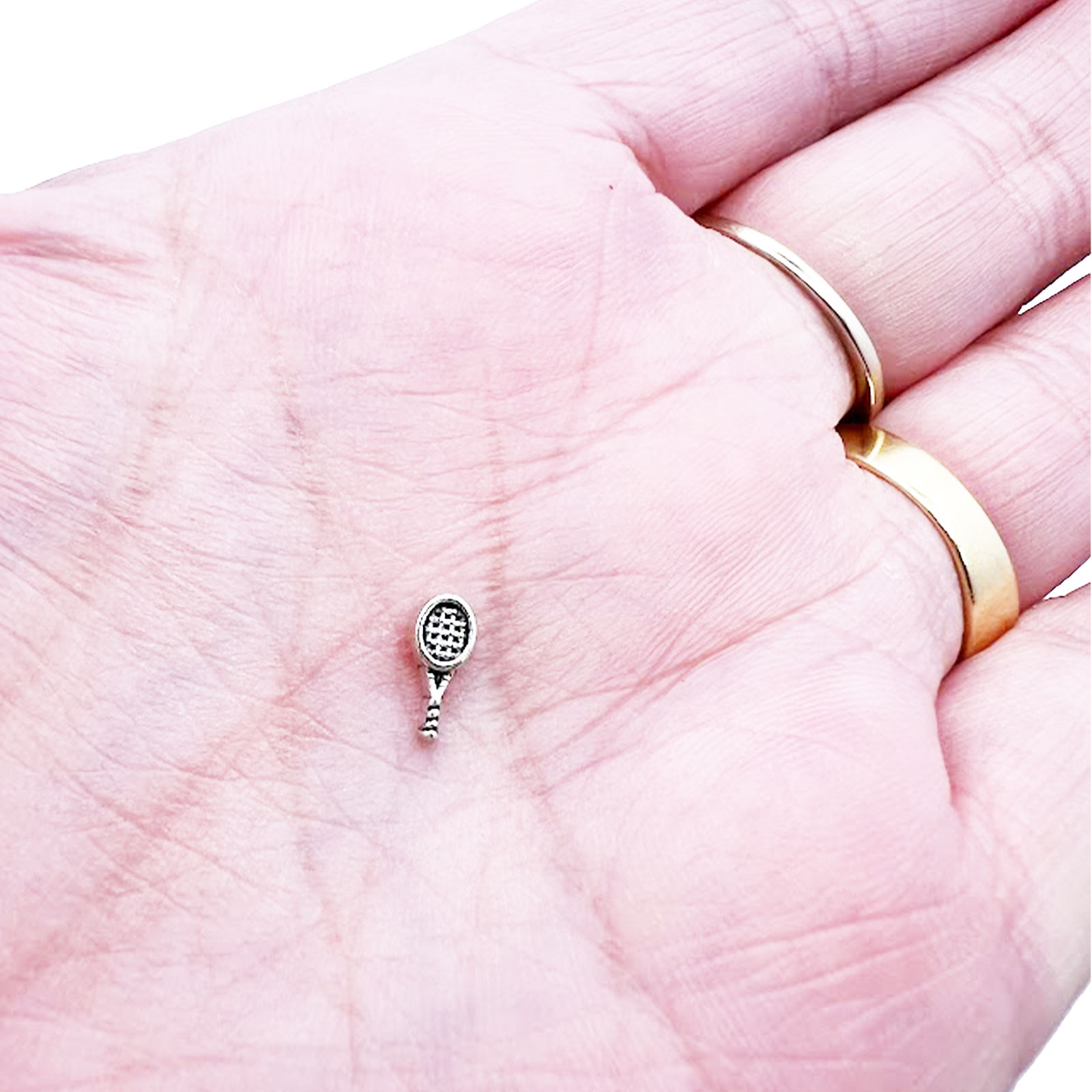 Tennis Racquet Floating Charm