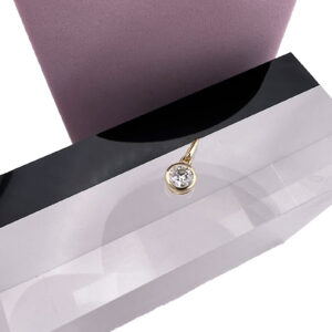 9ct Bezel Diamond Pendant