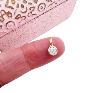 9ct Bezel Diamond Pendant