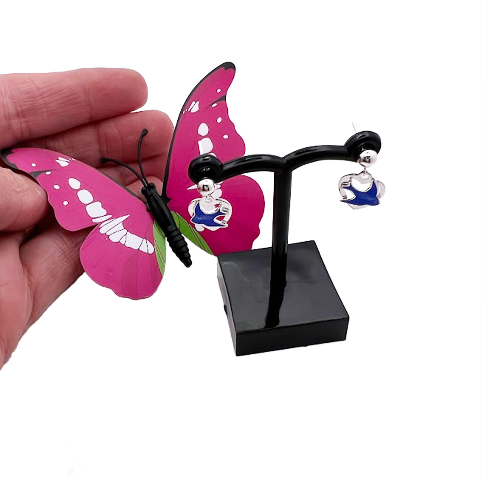 Bluebird Heart Drop Earrings