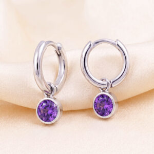 Huggie Birthstone Earrings