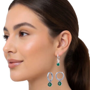 Huggie Birthstone Earrings