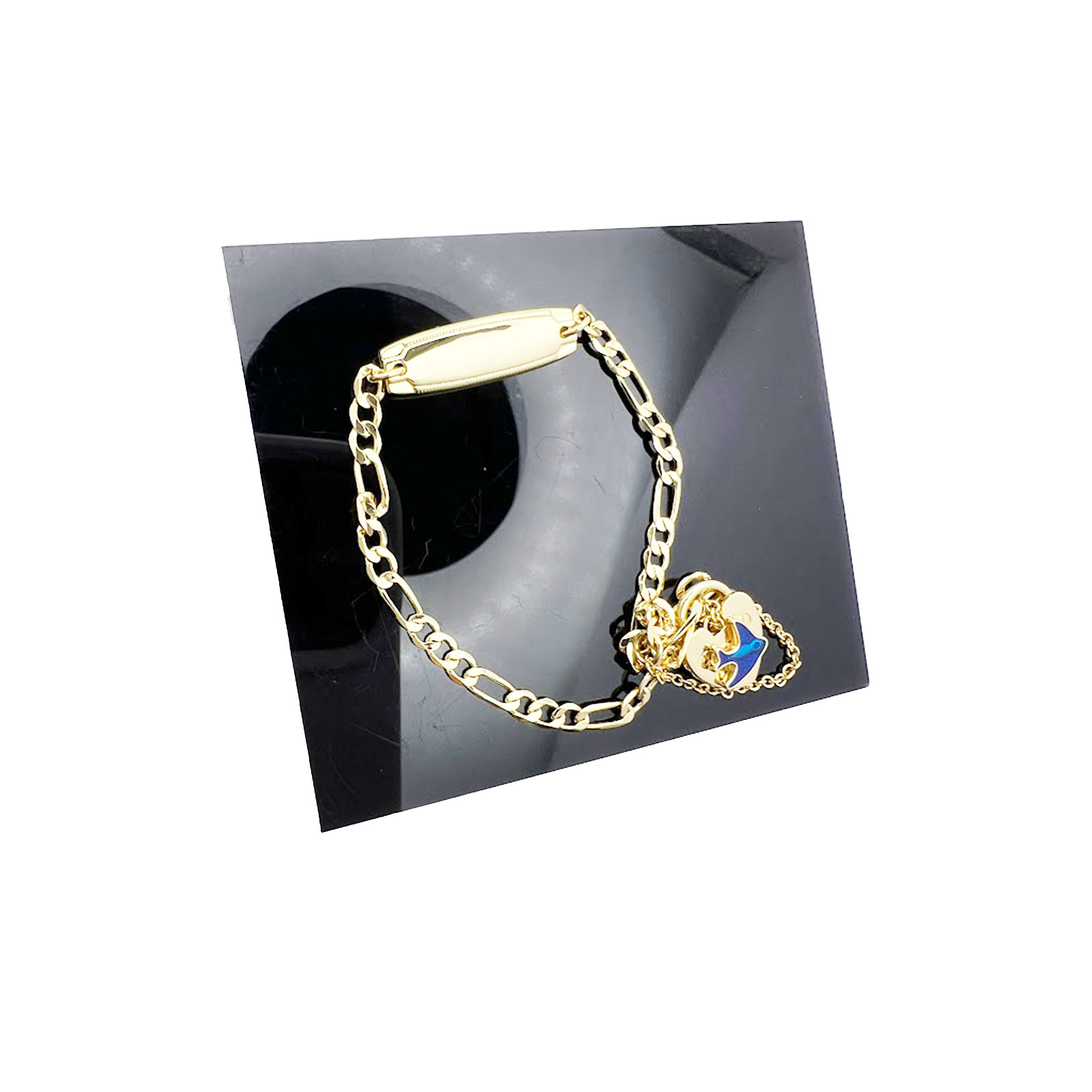 Personalised Figaro Bluebird Bracelet