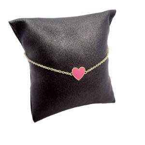 Pink Heart Charm Bracelet