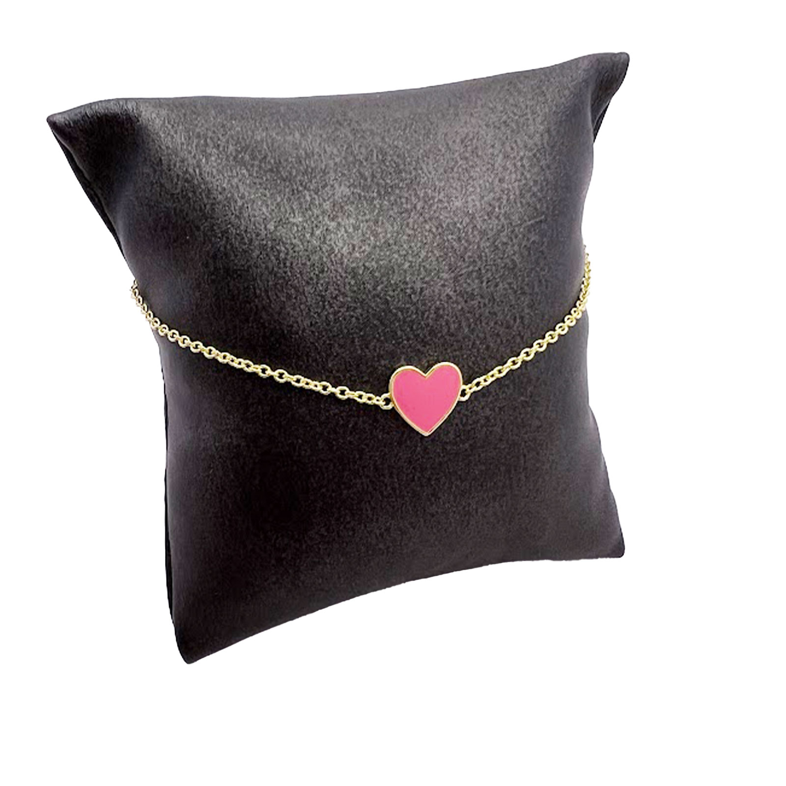 Pink Heart Charm Bracelet