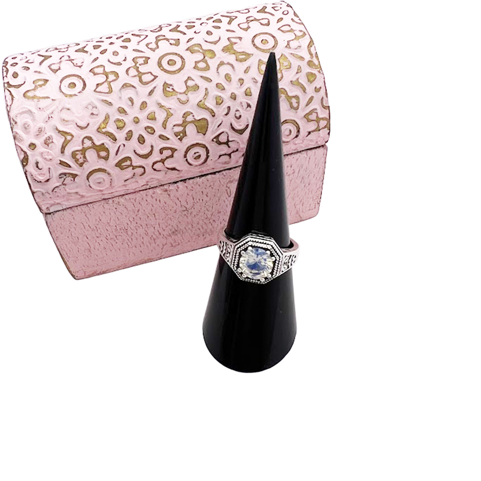 Sterling Silver CZ Ring-6.5