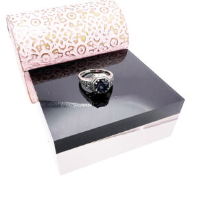 Sterling Silver CZ Ring-Tanzanite-6.5