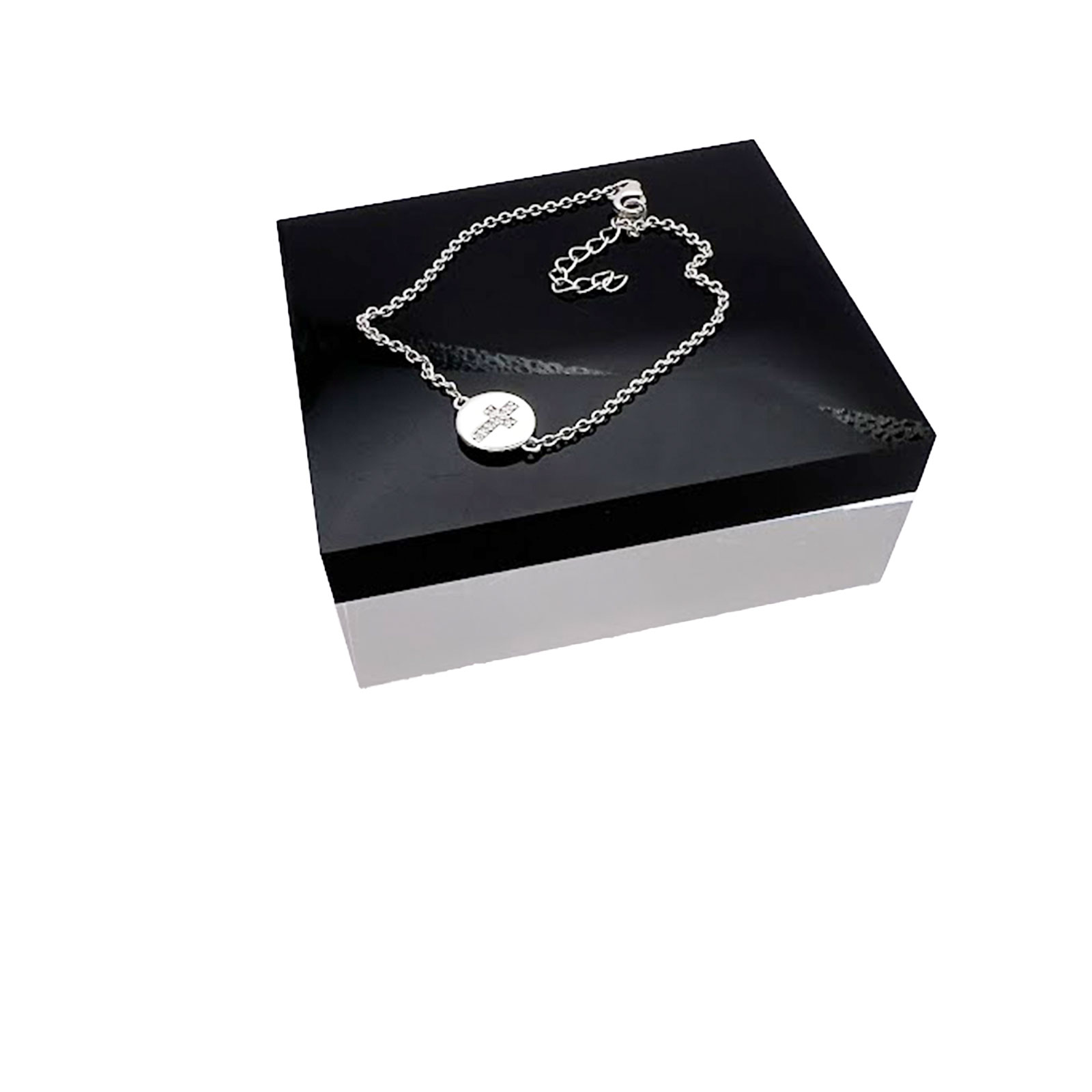 Sterling Silver Cross Bracelet