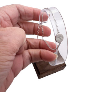 Sterling Silver Cross Bracelet