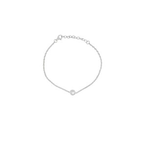 Sterling Silver Solitaire CZ Bracelet