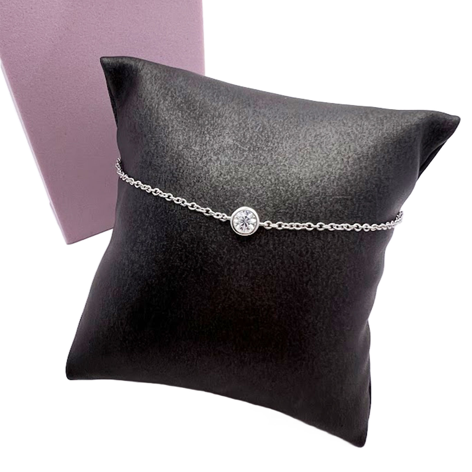 Sterling Silver Solitaire CZ Bracelet