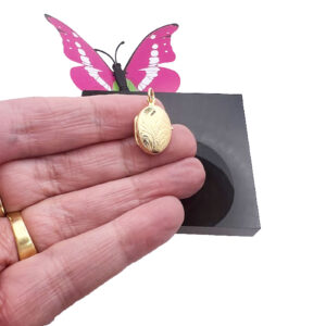 Gold Vermeil Oval Photo Locket