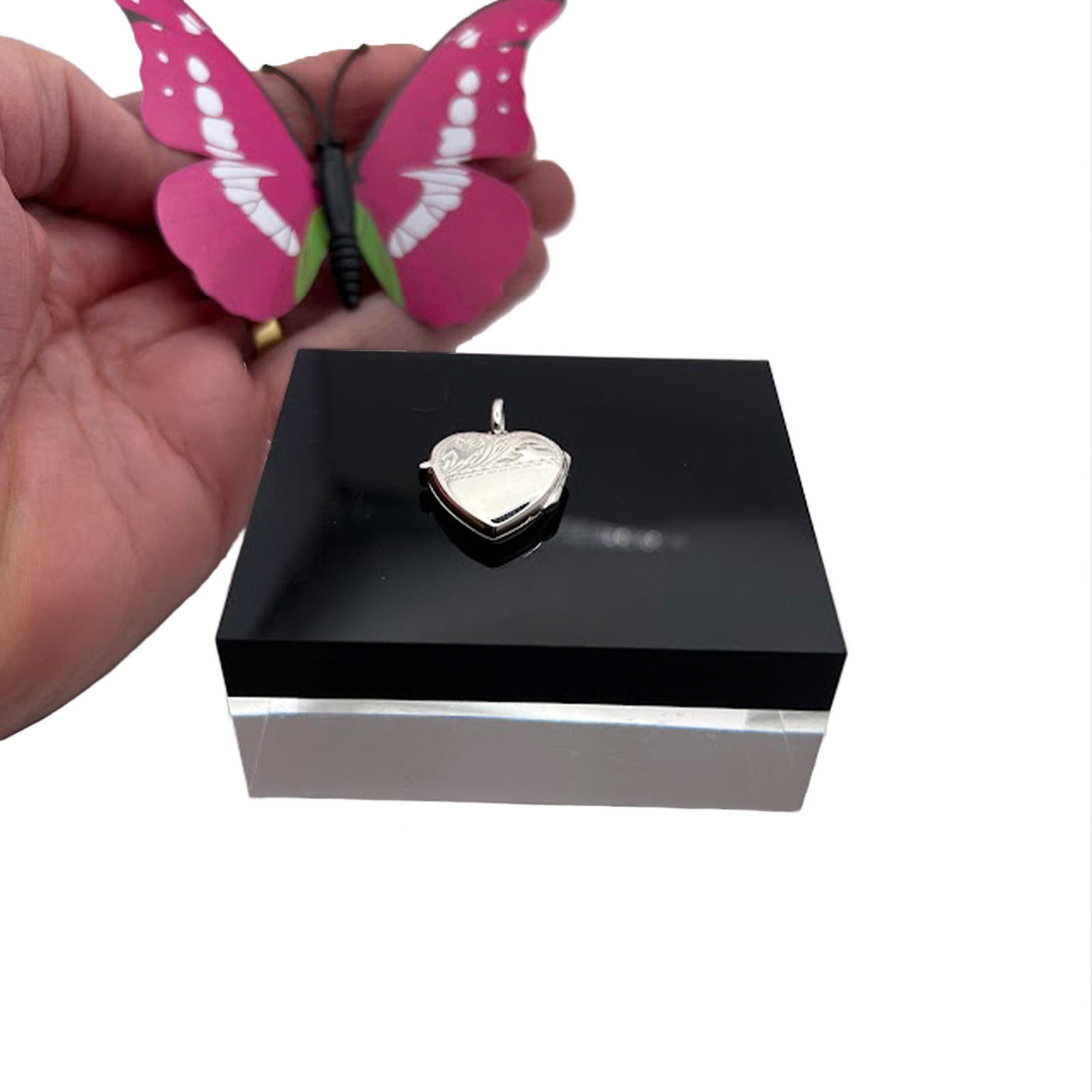 Sterling Silver Heart Photo Locket