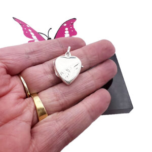Sterling Silver Heart Photo Locket